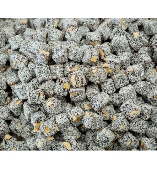 ÇİFTE KAVRULMUŞ HİNDİSTAN CEVİZLİ FISTIKLI LOKUM